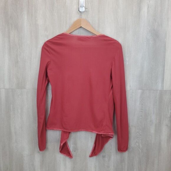 Urbane Y2K Tie Front  Nylon Cardigan G-0178 - Picture 10 of 14